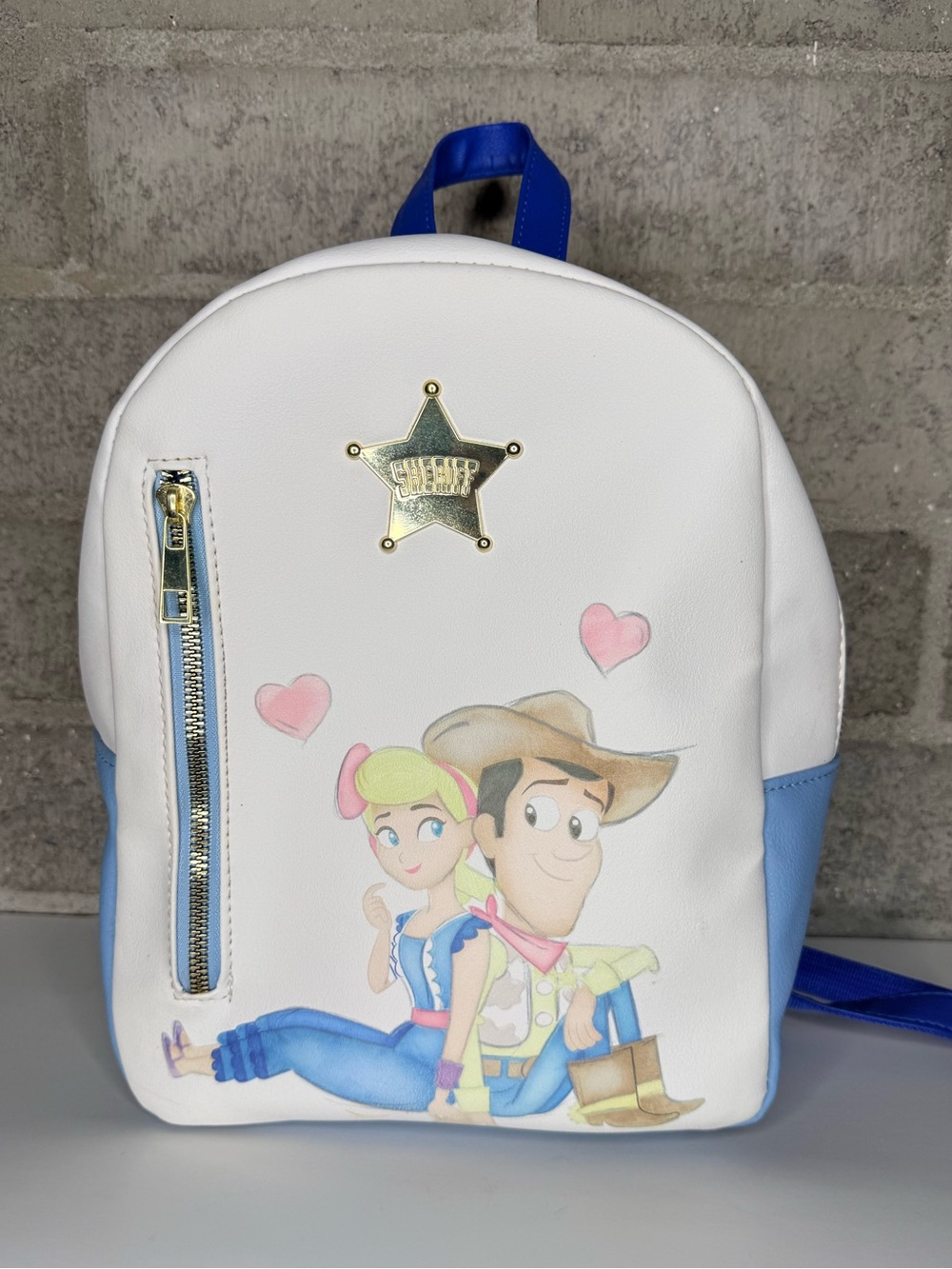 Loungefly Disney Pixar Toy Story Woody Bo Peep Sheriff Mini Backpack